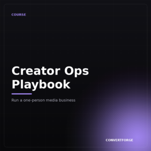 Creator Ops Playbook